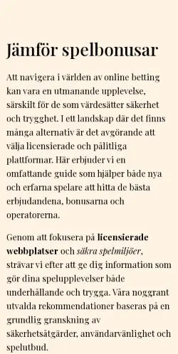 Anteprima del sito bollspel.se, media di Svezia per articoli sponsorizzati