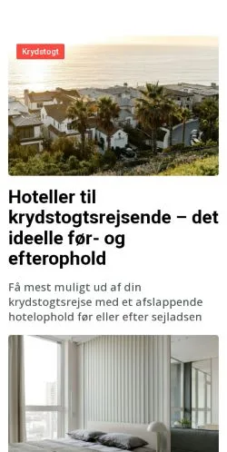 Anteprima del sito byenshoteller.dk, media di Danimarca per articoli sponsorizzati