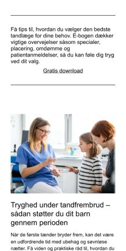 Podgląd witryny danskesmil.dk, medium z kraju Dania do artykułów sponsorowanych