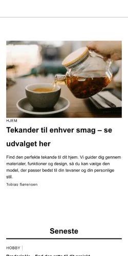 Preview of the ditglostrup.dk website, a media outlet in Denmark for sponsored articles