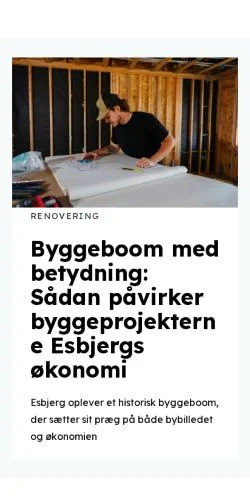 스폰서 기사용 덴마크 매체 esbjergbladet.dk 사이트 미리보기