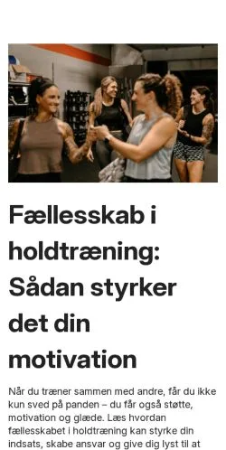 Podgląd witryny fitnesseliten.dk, medium z kraju Dania do artykułów sponsorowanych