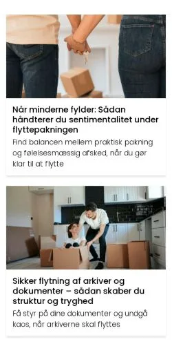 Podgląd witryny flytningerne.dk, medium z kraju Dania do artykułów sponsorowanych