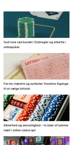 Vista previa del sitio gocasino.dk, medio de Dinamarca para artículos patrocinados