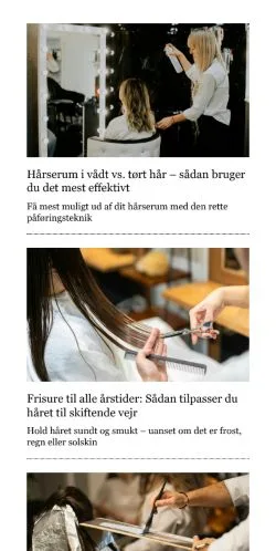 Anteprima del sito haarkanalen.dk, media di Danimarca per articoli sponsorizzati