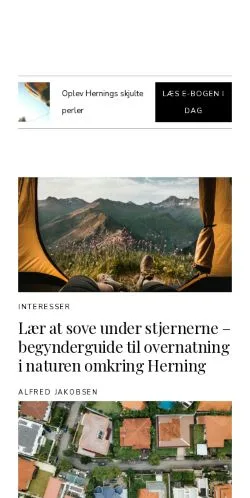 Anteprima del sito herningtidende.dk, media di Danimarca per articoli sponsorizzati