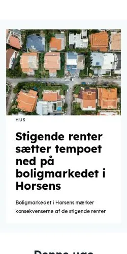 Anteprima del sito horsensliv.dk, media di Danimarca per articoli sponsorizzati