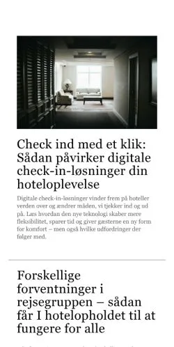 Anteprima del sito hoteldetektiven.dk, media di Danimarca per articoli sponsorizzati