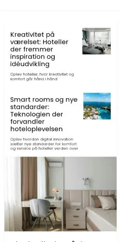 스폰서 기사용 덴마크 매체 hotelmagasinet.dk 사이트 미리보기