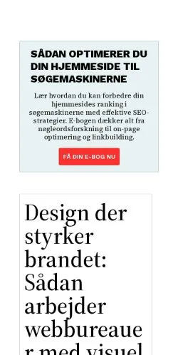 Pré-visualização do site klaronline.dk, meio de Dinamarca para artigos patrocinados