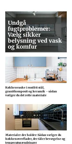 Podgląd witryny koekkenkanalen.dk, medium z kraju Dania do artykułów sponsorowanych