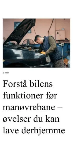 Forhåndsvisning af koerekortnu.dk, medie fra Danmark til sponsorerede artikler