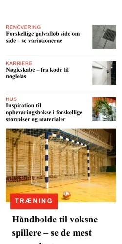 Podgląd witryny koldingensisk.dk, medium z kraju Dania do artykułów sponsorowanych