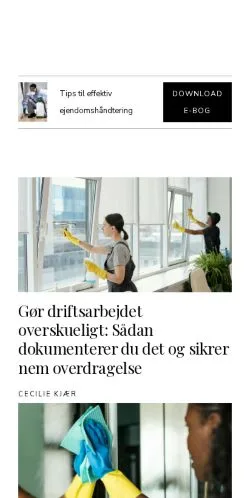 Anteprima del sito kompletejendomsservice.dk, media di Danimarca per articoli sponsorizzati