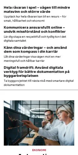 Anteprima del sito kreativtbolag.se, media di Svezia per articoli sponsorizzati