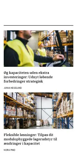 Podgląd witryny lagerviden.dk, medium z kraju Dania do artykułów sponsorowanych