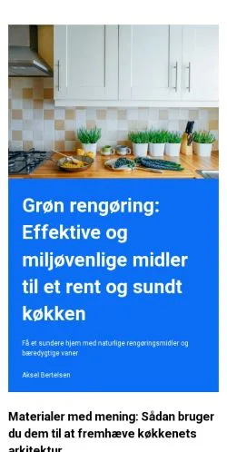 Anteprima del sito livetskoekken.dk, media di Danimarca per articoli sponsorizzati