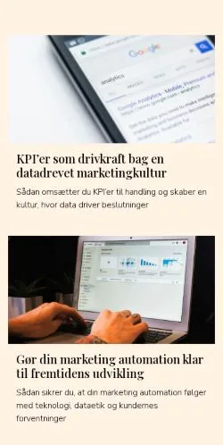 Anteprima del sito marketingfolk.dk, media di Danimarca per articoli sponsorizzati
