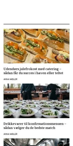 Anteprima del sito nemcatering.dk, media di Danimarca per articoli sponsorizzati