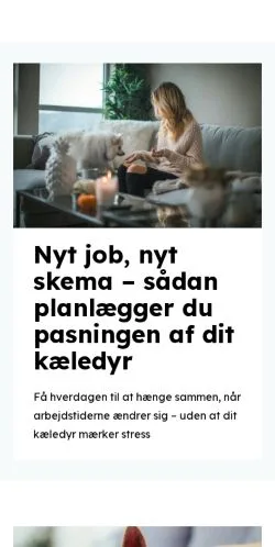 Anteprima del sito omdyrene.dk, media di Danimarca per articoli sponsorizzati