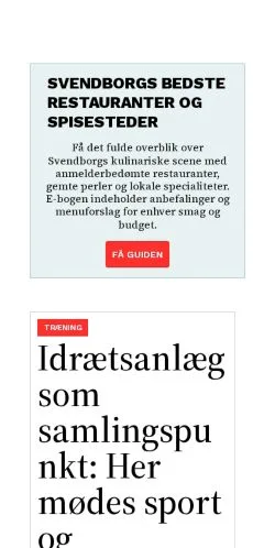 Sponsorlu makaleler için Danimarka medyası omsvendborg.dk sitesinin önizlemesi