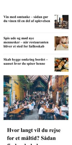 Podgląd witryny restaurantland.dk, medium z kraju Dania do artykułów sponsorowanych