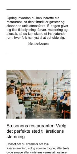 Anteprima del sito restaurantliv.dk, media di Danimarca per articoli sponsorizzati