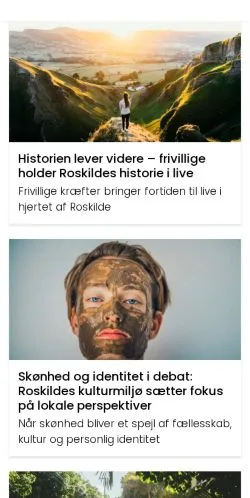 Anteprima del sito roskildefokus.dk, media di Danimarca per articoli sponsorizzati