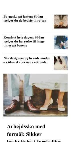 Aperçu du site skoinfo.dk, média de Danemark pour articles sponsorisés