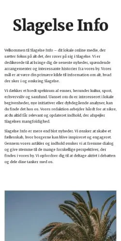 Sponsorlu makaleler için Danimarka medyası slagelseinfo.dk sitesinin önizlemesi