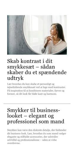 Anteprima del sito smykkepassion.dk, media di Danimarca per articoli sponsorizzati