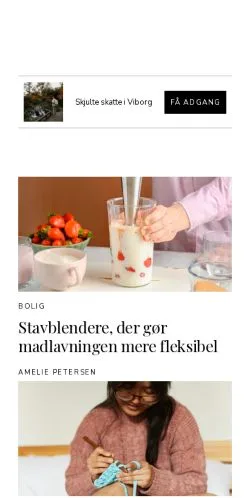 Förhandsvisning av webbplatsen viborgenser.dk, medium i Danmark för sponsrade artiklar
