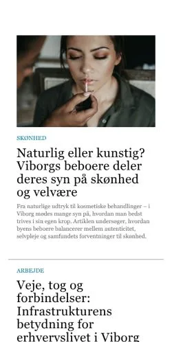 Anteprima del sito viborgkanalen.dk, media di Danimarca per articoli sponsorizzati