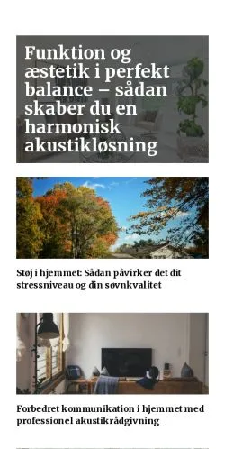 Anteprima del sito voresakustik.dk, media di Danimarca per articoli sponsorizzati