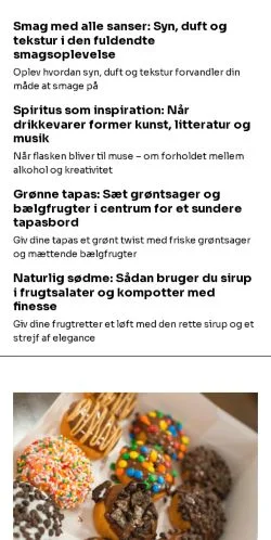 Anteprima del sito voresdelikatesser.dk, media di Danimarca per articoli sponsorizzati