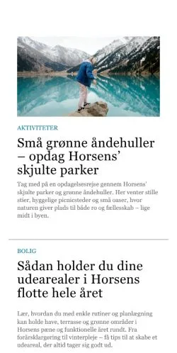 Anteprima del sito voreshorsens.dk, media di Danimarca per articoli sponsorizzati