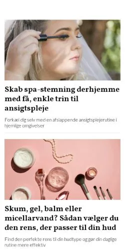 Anteprima del sito voreshud.dk, media di Danimarca per articoli sponsorizzati