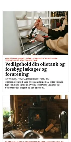 Anteprima del sito voresvarme.dk, media di Danimarca per articoli sponsorizzati
