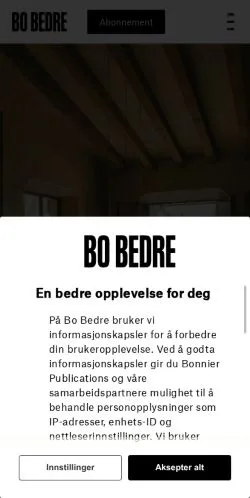 Anteprima del sito Bo Bedre, media di Norvegia per articoli sponsorizzati