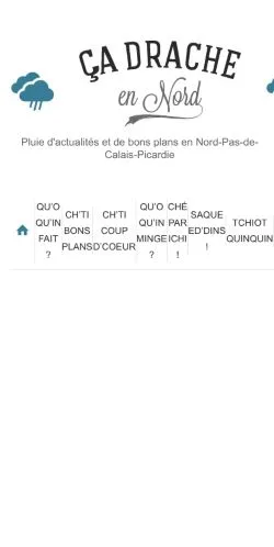 Vista previa del sitio Ça Drache En Nord, medio de Francia para artículos patrocinados