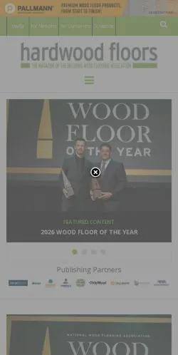 Anteprima del sito Hardwood Floors Magazine, media di Stati Uniti per articoli sponsorizzati