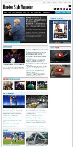 Anteprima del sito Houston Style Magazine, media di Stati Uniti per articoli sponsorizzati