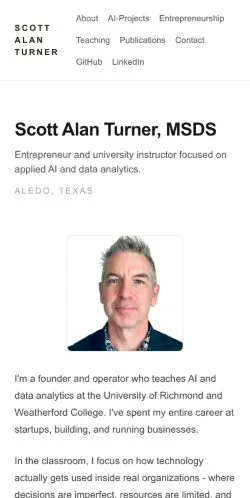 Anteprima del sito Scott Alan Turner, media di Stati Uniti per articoli sponsorizzati