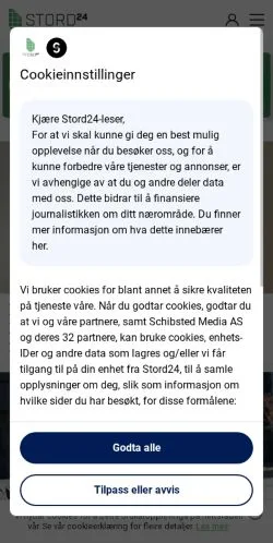 Anteprima del sito Stord24, media di Norvegia per articoli sponsorizzati