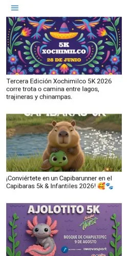 Pré-visualização do site Endondecorrer, meio de Espanha para artigos patrocinados