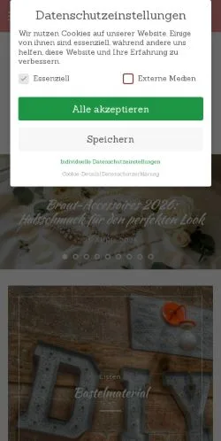 Anteprima del sito DIY Hochzeit, media di Germania per articoli sponsorizzati