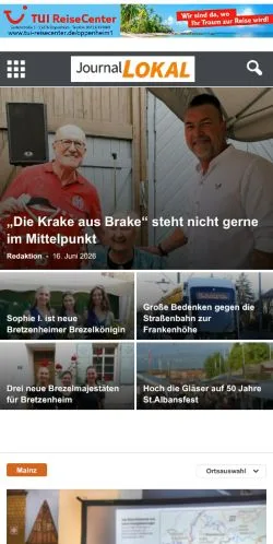 Anteprima del sito Journal Lokal, media di Germania per articoli sponsorizzati