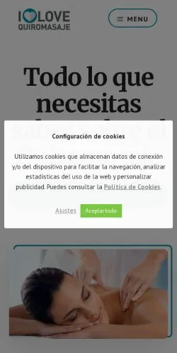 Anteprima del sito Quiromasajistas.net, media di Spagna per articoli sponsorizzati