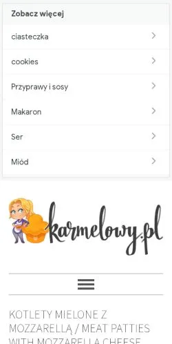 Podgląd witryny Blog Karmelowy, medium z kraju Polska do artykułów sponsorowanych