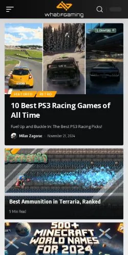 スポンサード記事向けのアメリカ合衆国メディア、WhatIfGamingのサイトプレビュー